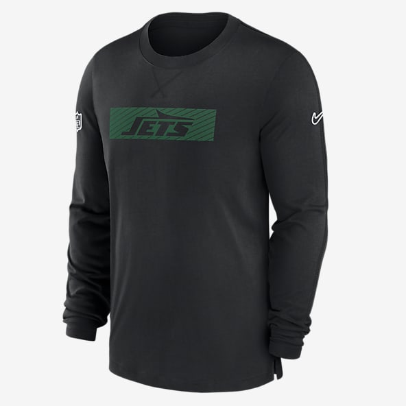 50 100 Black New York Jets Long Sleeve Shirts. Nike